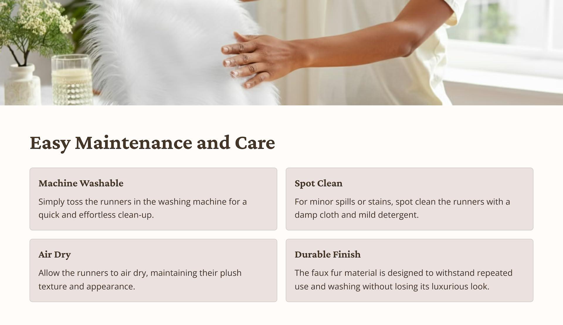 FabricLA Red Table Runner | Faux Fur Table Runners | 12 X 60-Inch Long Fluffy Snow Christmas & Holiday Dcor | Dining Table Runner Design by FabricLA