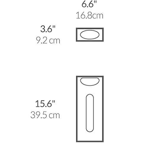 simplehuman simplehuman Wall Mount Grocery Bag Dispenser, Brushed Stainless Steel