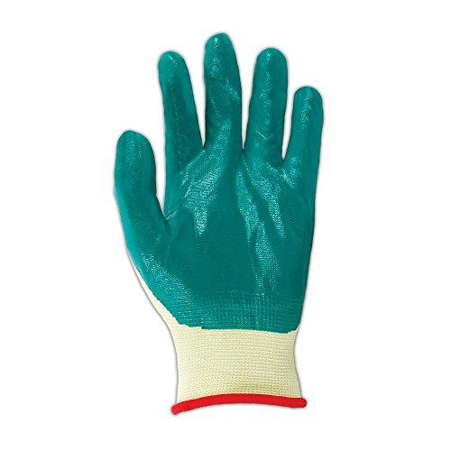 SHOWA SHOWA Best Glove Nitric-Flex Lite 4500 Nitrile Palm Coated Gloves, 10