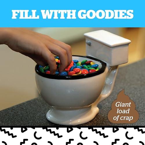 BigMouth Inc BigMouth Inc Toilet Mug - Funny Coffee Cup for Men, Women - Novelty Toilet Bowl Mug - Hilarious Gag Gift for Holidays, Birthday, Secret Santa Party - Ceramic Bathroom Mug for Home, Office - 12 Oz