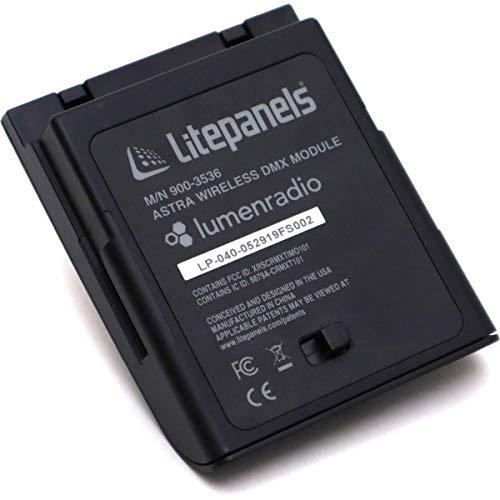 Lite Panels Litepanels, Astra 1x1 Wireless DMX Lumen Radio Module, Accessory for LED Light Panels, Wireless Remote Control for Light Panels, Compatible with Astra 1x1 LED Panels