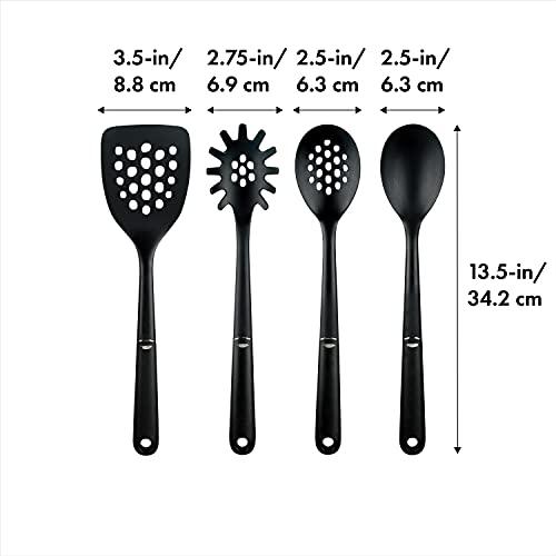 OXO OXO Good Grips 4-Piece Nylon Tool Set, 2.3, Black