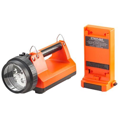 Streamlight Streamlight 45807 E-Flood LiteBox 615-Lumen Rechargeable Flood Beam Lantern with Power Failure Lighting System, AC/DC Charging, Heavy Duty Shoulder Strap, and Mounting Rack, Orange