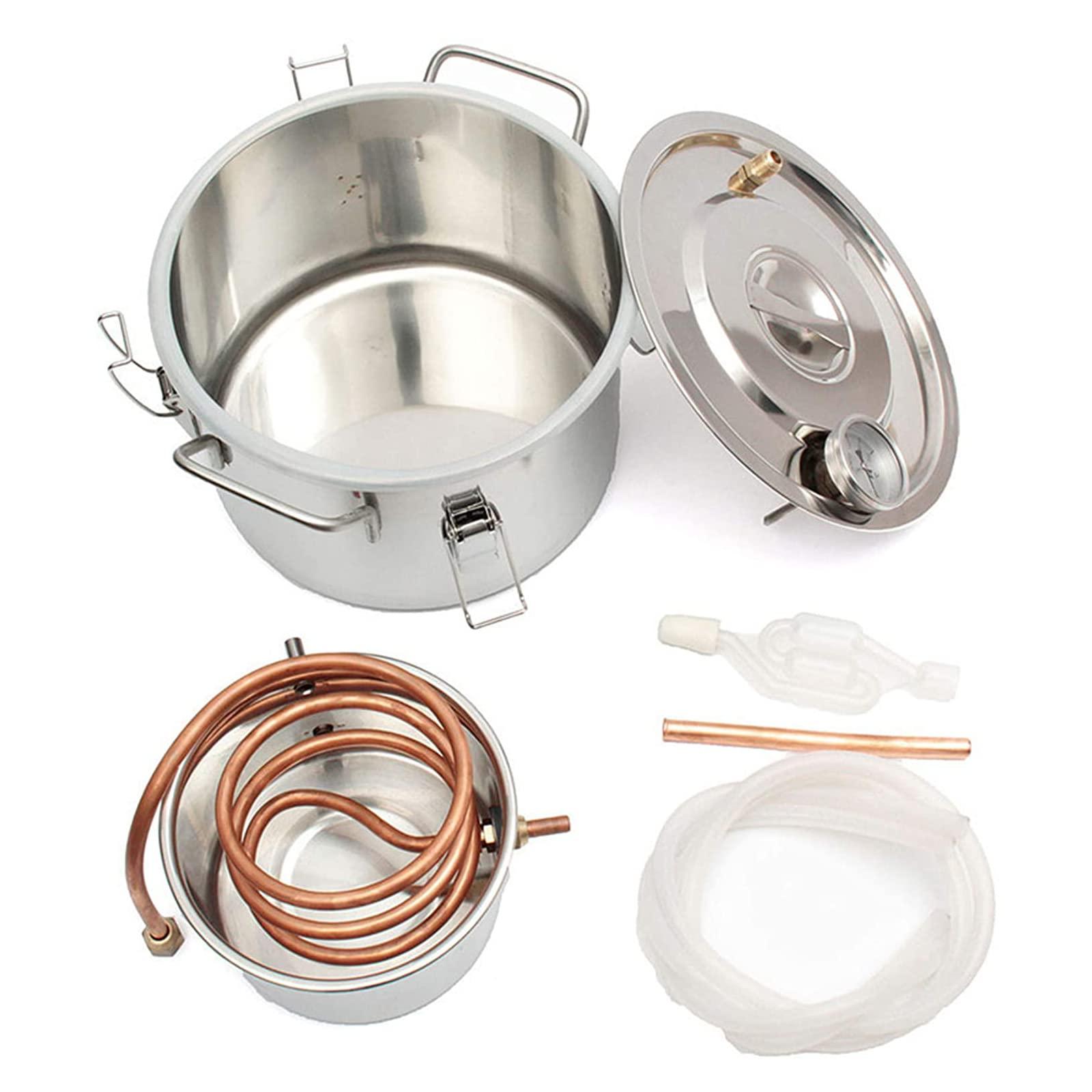 ANZAGA ANZAGA Home Use Stainless Steel Distiller Water Wine Alcohol Distiller Distilling Equipment,8l/2gal