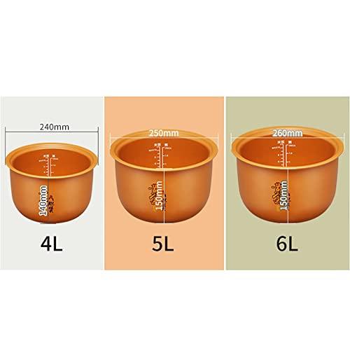 YJYLYHY Rice Cooker&Stew Pot 4/5/6L Large Capacity Terracotta Natural Baked Glaze Non-Stick Liner For Family Dormitory For 1~12 People cooker rice (Size : 6l)