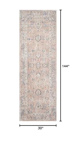 Loloi II Loloi II Skye Collection SKY-01 Blush/Grey 2'-6" x 12'-0" Runner Rug