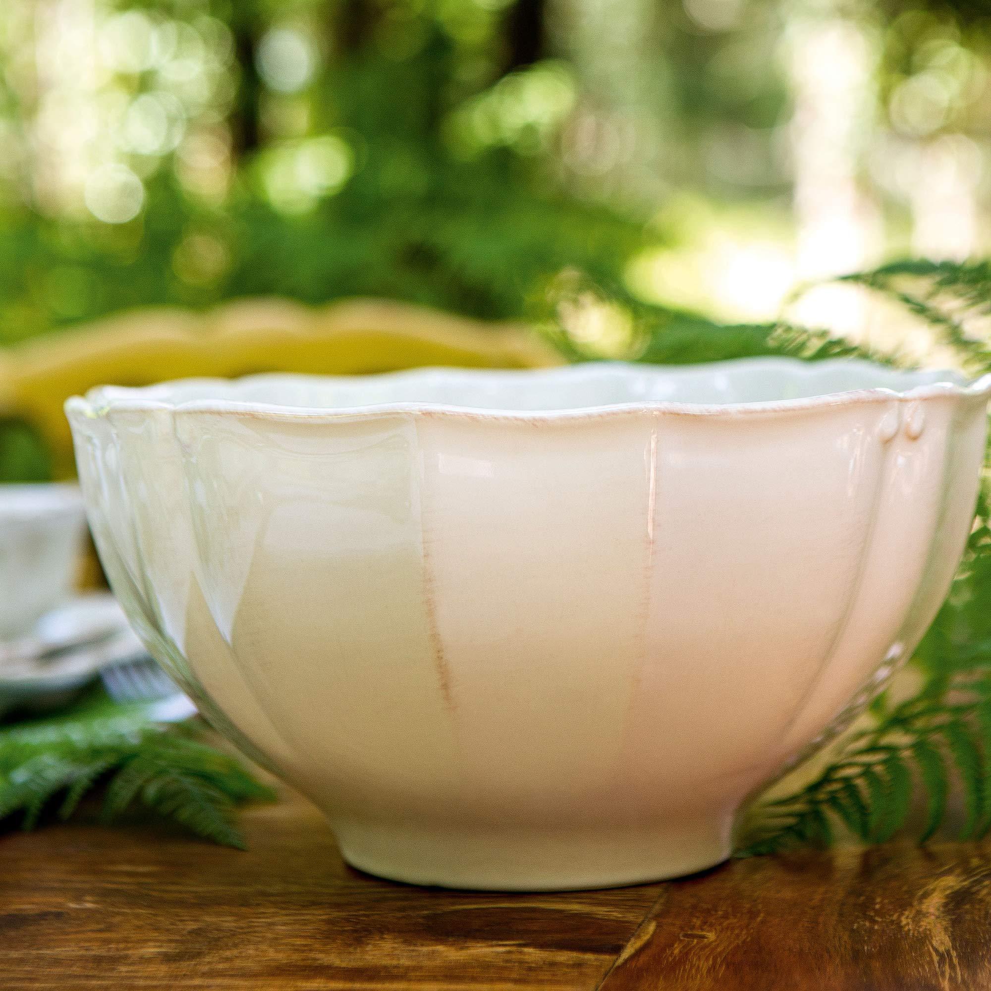 Casafina Casafina Vintage Port Collection Stoneware Ceramic Serving Bowl 10\", Cream