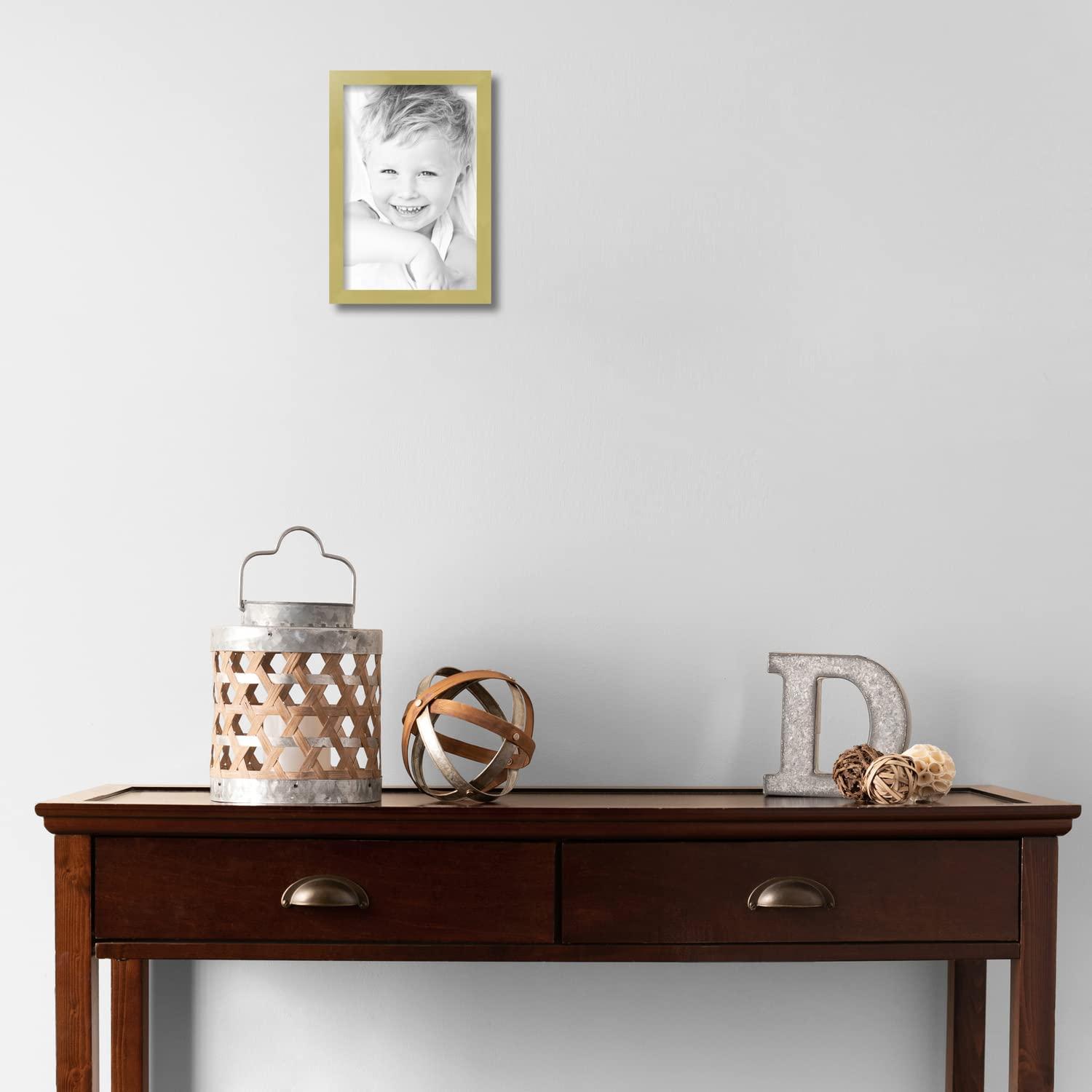 ArtToFrames ArtToFrames 8x12 Inch Green Picture Frame, This 0.81 Inch Custom Wood Poster Frame is Olive - Comes with Foam Backing 3/16 inch and Regular Glass (FBPLE100927-8x12)