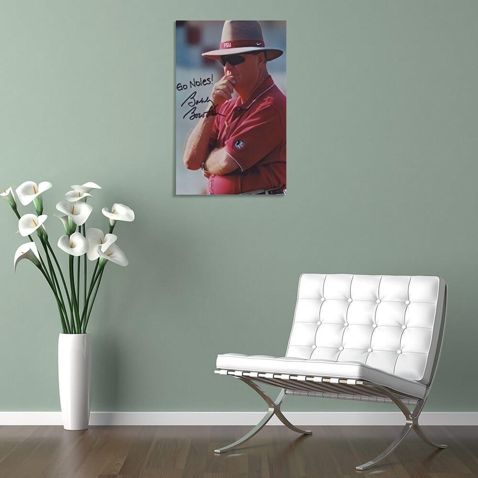 CENSO Bobby Bowden Autograph Canvas Poster Room Aesthetic Poster Print Art Wall Painting Canvas Posters Gifts Modern Bedroom Decor 08x12inch(20x30cm)
