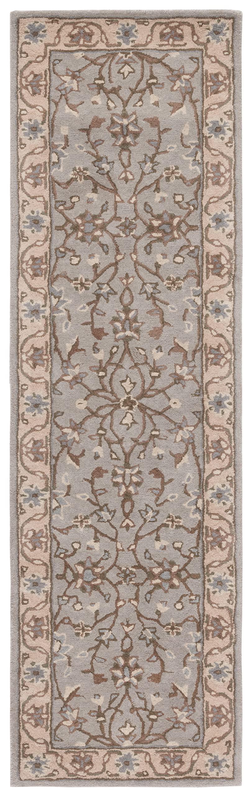 Safavieh SAFAVIEH Heritage Collection Runner Rug - 2\'3\" x 8\', Beige & Grey, Handmade Traditional Oriental Wool, Ideal for High Traffic Areas in Living Room, Bedroom (HG862A)