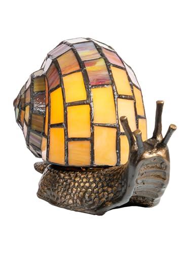 Dale Tiffany Lamps Dale Tiffany TA15173 Snail Tiffany Accent Table Lamp, Antique Bronze