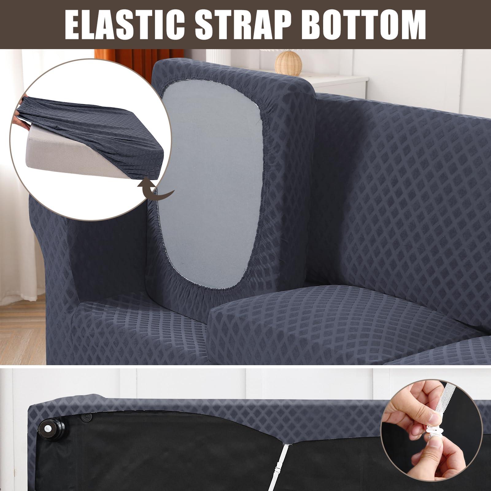 SearchI SearchI Waterproof PU Leather Dining Chair Seat Covers Bundle Newest Sofa Cover Couch Covers