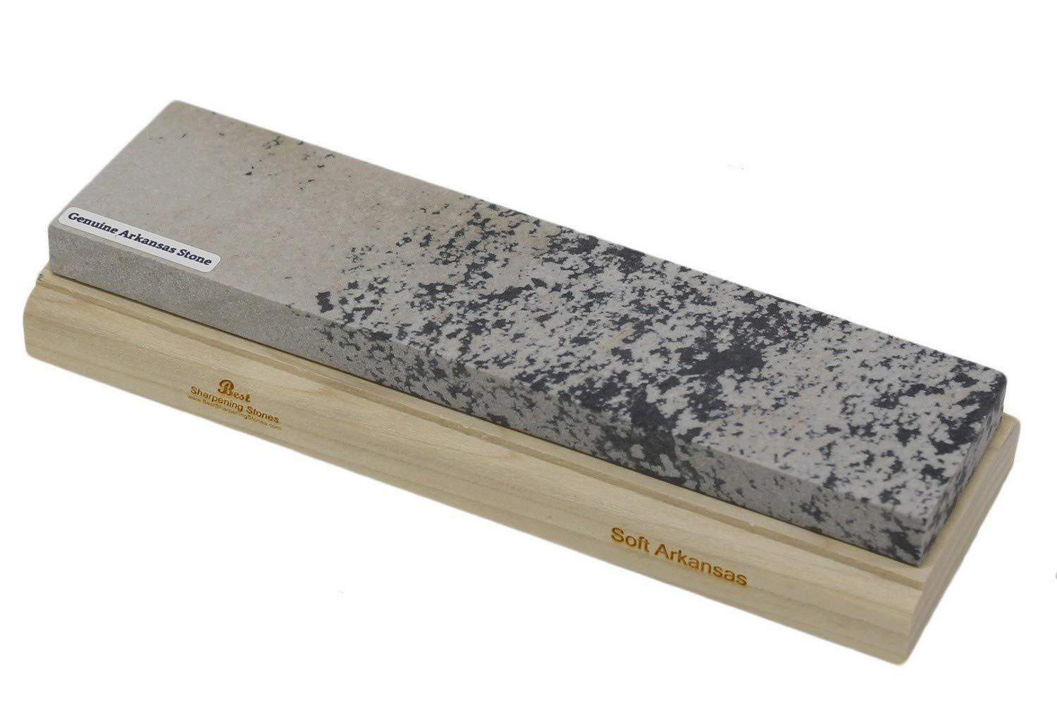 Best Sharpening Stones Arkansas Sharpening Stone Set - Wood Mounted 8"