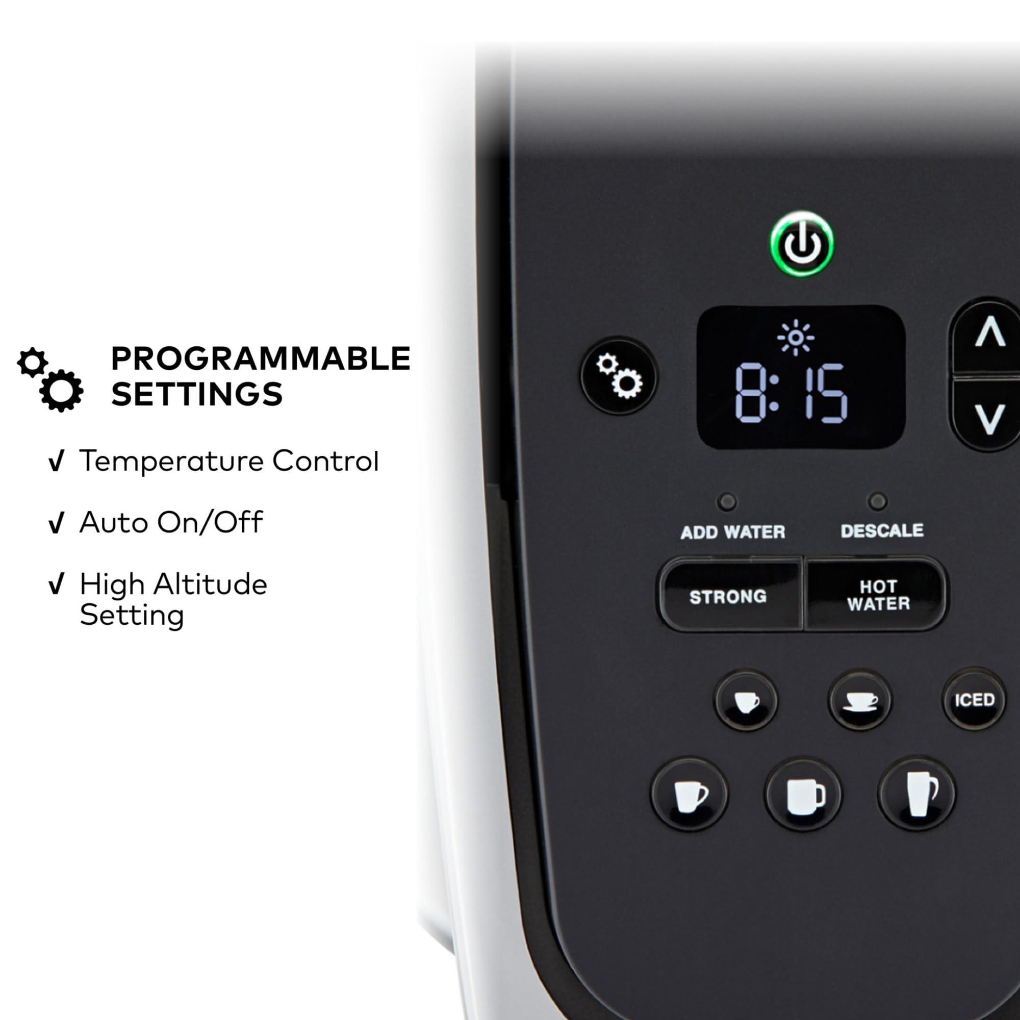 Keurig Keurig K-Elite Single Serve K-Cup Pod Coffee Maker, with Strength and Temperature Control, Iced Coffee Capability, 8 to 12oz Brew Size, Programmable, Brushed Gold