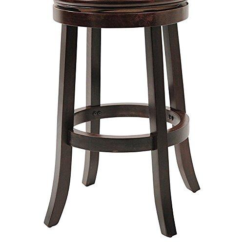 Boraam Boraam Augusta Bar Height Swivel Stool, 29-Inch, Cappuccino, 2-Pack