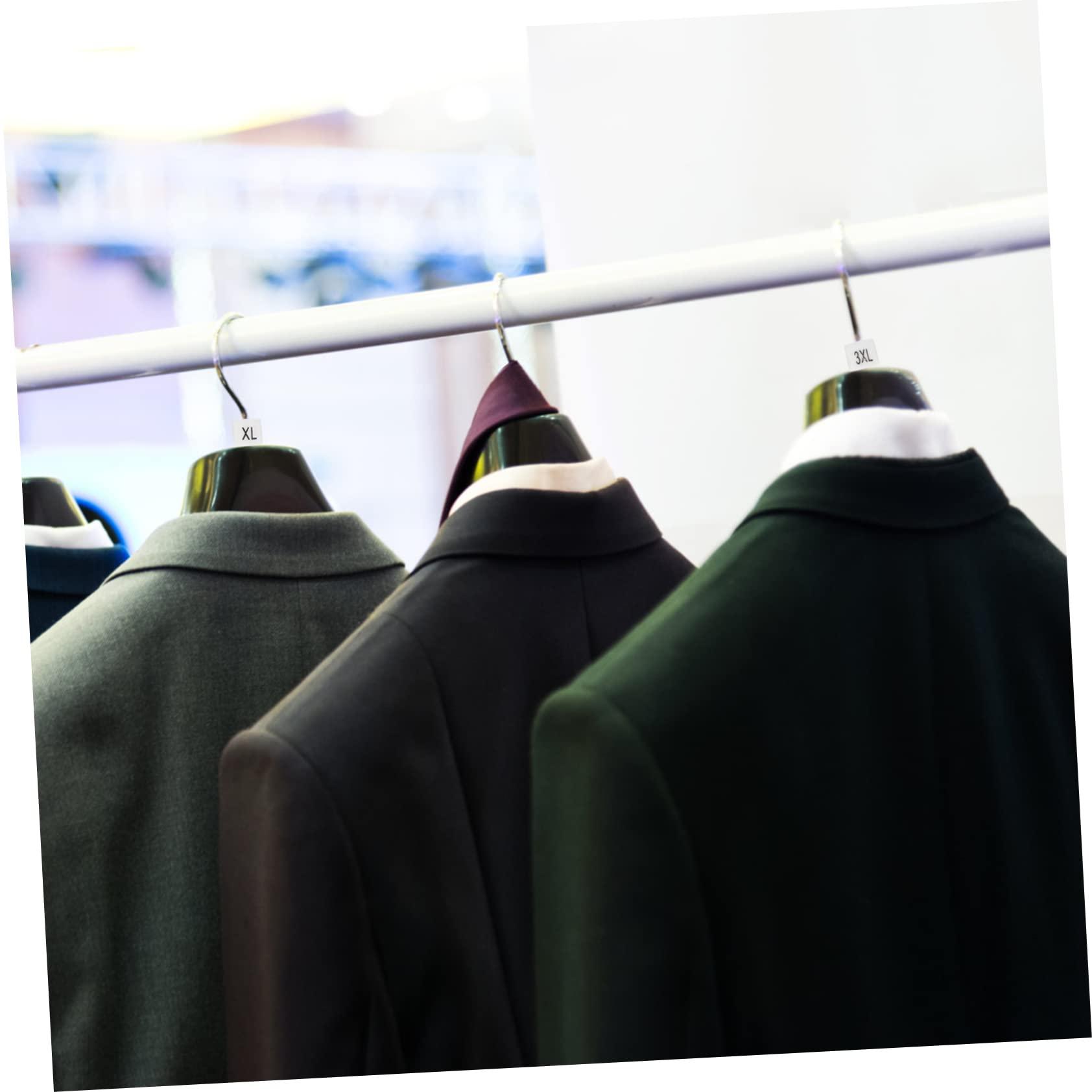 BESTOYARD BESTOYARD 300 Pcs Size Grain Clothes Hanger Size Markers with Numbers Clothing Size Markers Hangers Tags Marker Color- Coding Hanger Sizes Marker Ease Plastic Baby White Nursery Iron Wire