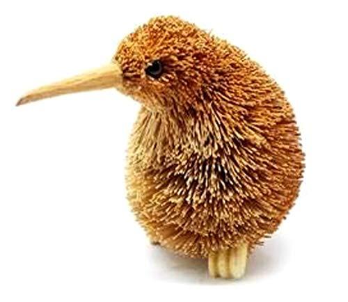Zen 5 New Zealand Maori Brush & Wood Kiwi Bird Christmas Ornament