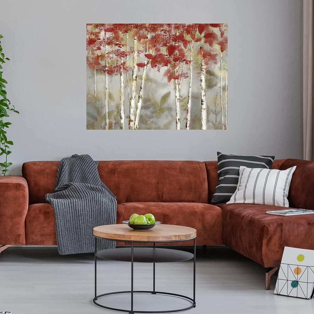 Fine Art Canvas Fine Art Canvas Large Wall Art for Bedroom, Paintings, Wall Art Decor Paintings Pictures for Living Room Autumn Forest Canvas Wall Decor by Artist Nan 32 in x 24 in