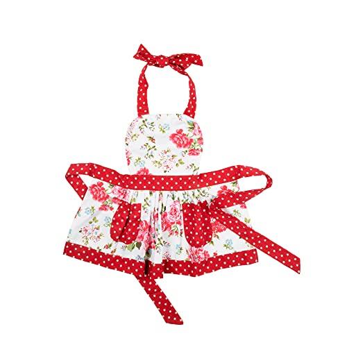 NEOVIVA NEOVIVA Kitchen Aprons with Pockets for Mama and Me, Cute Mother and Daughter Matching Apron Set for Cooking, Baking and Gardening
