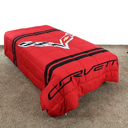College Covers College Covers C7 Corvette Comforter, Twin, Red