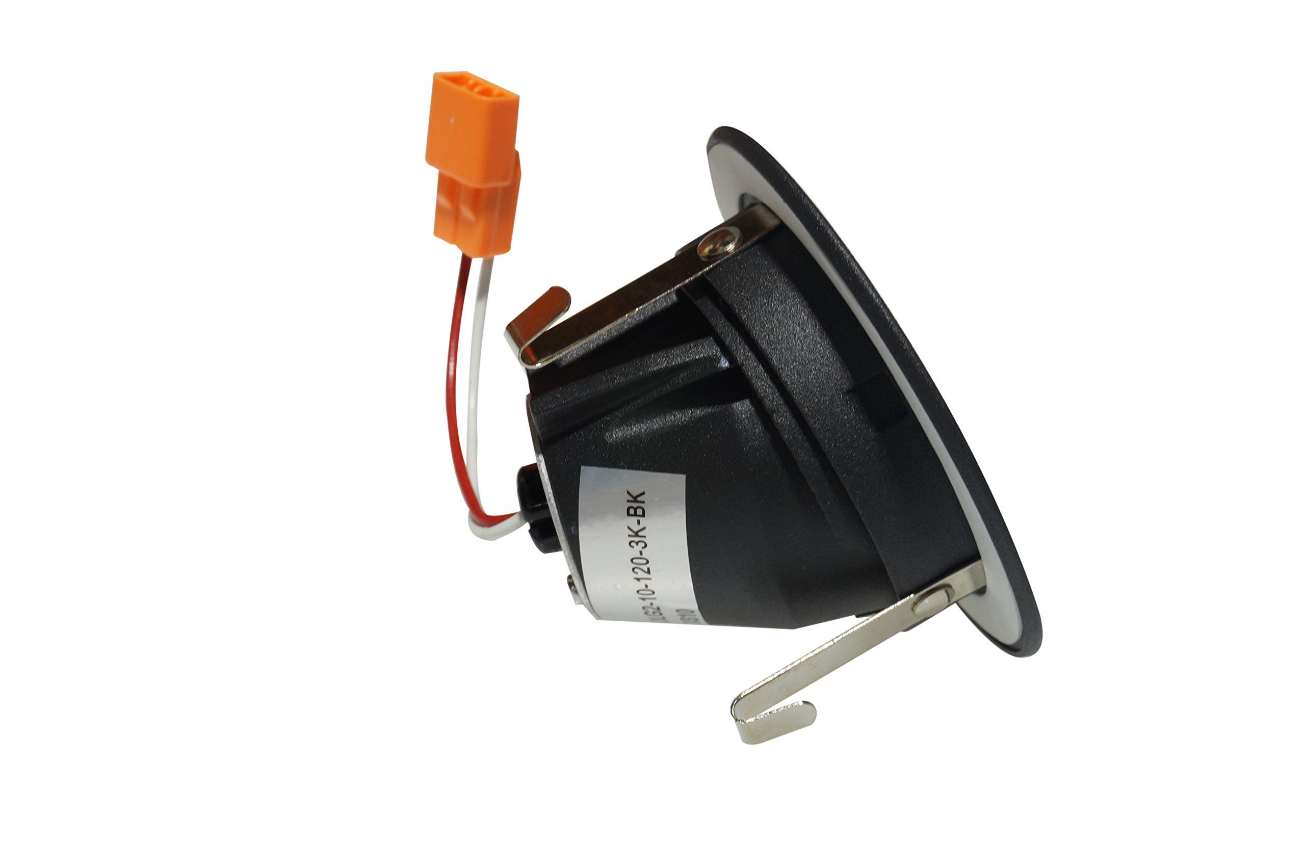 NICOR Lighting NICOR Lighting DLG2-10-120-3K-BK Adjustable Downlight, Black