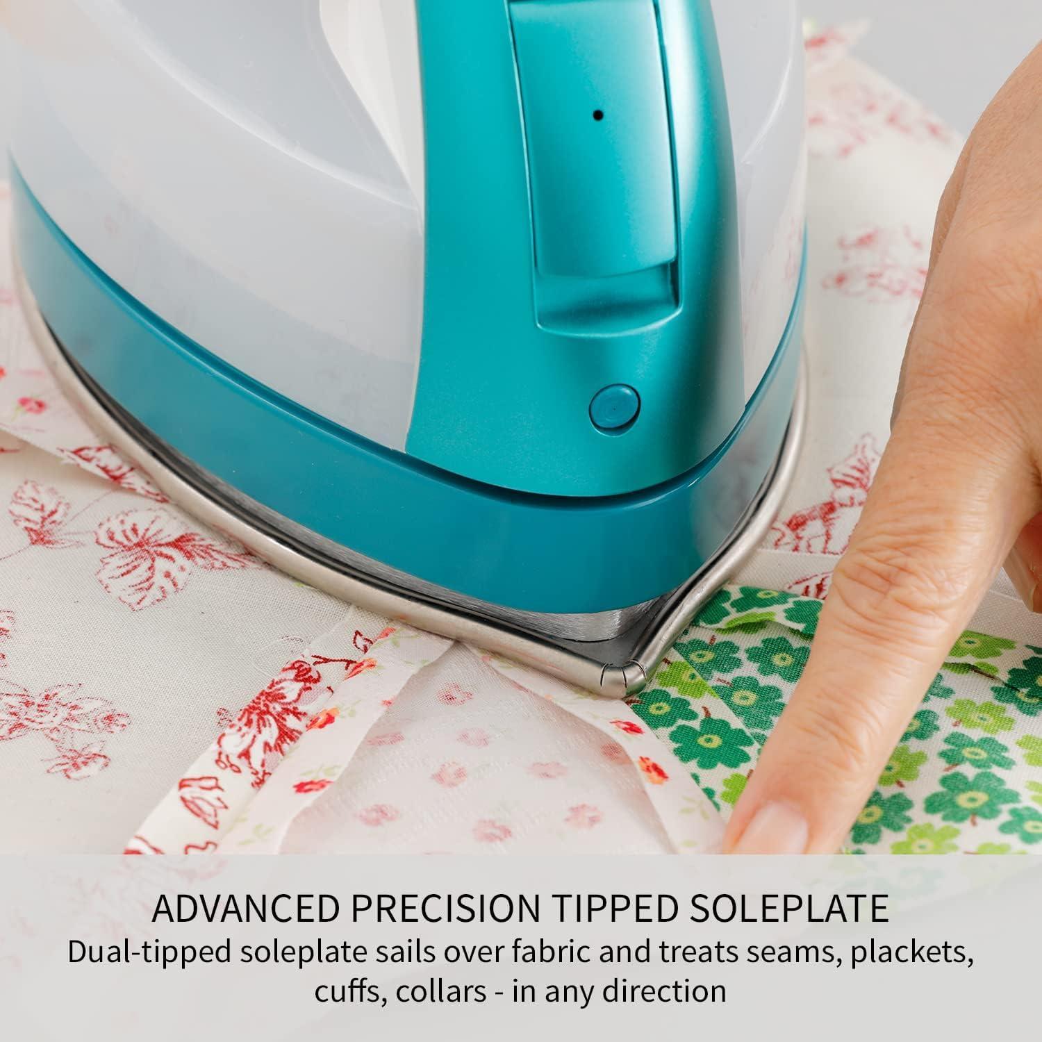 Panasonic Panasonic Cordless Iron, Portable 360-Degree Freestyle Dry/Steam Iron with Precision Tips and Stainless Steel Soleplate, Anti-Calc and Anti-Drip, Power Base and Carrying/Storage - NI-QL1000G (Teal)