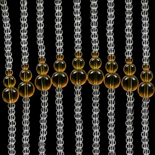 AKaSping Beaded Curtain Crystal Beads Door String Curtains 60PCS Foyer Partition Front Door Decor Curtains Hanging Door Beads Curtain for Privacy Divider Hippie Home Decor Rustic Porch Bedroom Living Room