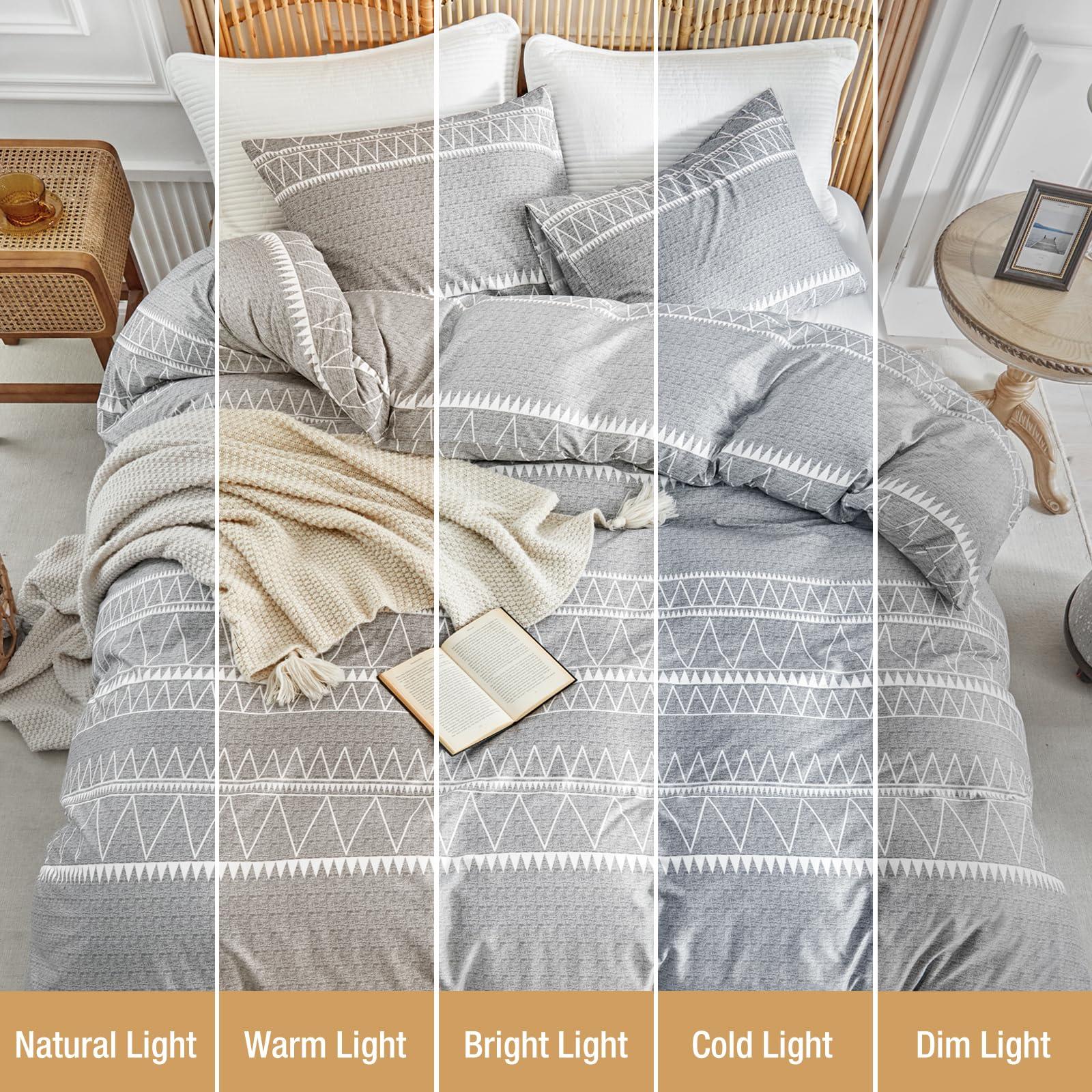 Lekesky Lekesky Duvet Cover California King, 3pc Ultra Soft Microfiber Breathable Bedding, Cal King Duvet Cover Set with Zipper Ties (1 Duvet Cover 104x98 +2 Pillow Cases)