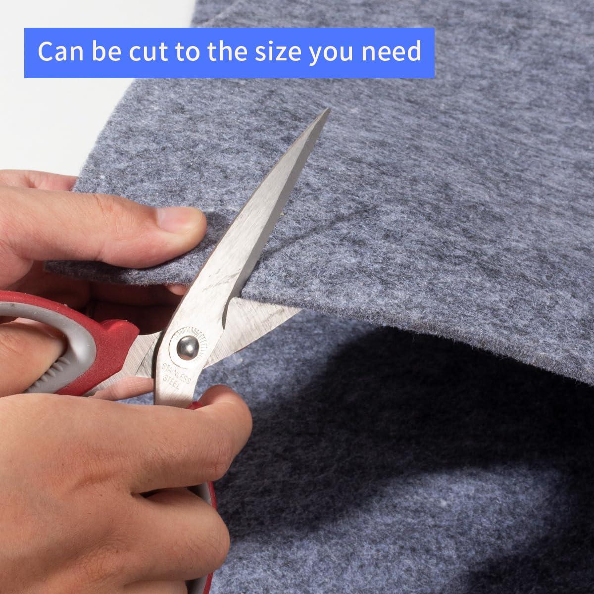 TUOTPE Felt Rug Pad, 8x10 Ft Extra Large Area Rug Cushioned Carpet Pad, Thick Felt Rug Pads for All Floors, Felt Pad for Under Area Rugs Hardwood Floors, Keep Rug in Place Soft