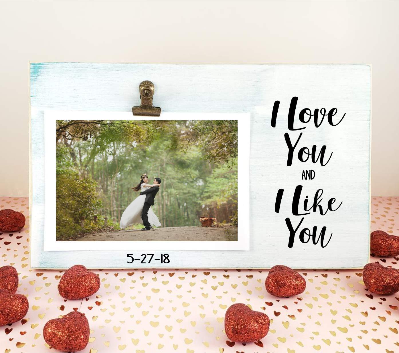 Lizzy Fish Signs I Love You and I Like You Picture Frame - Parks and Rec Inspired
