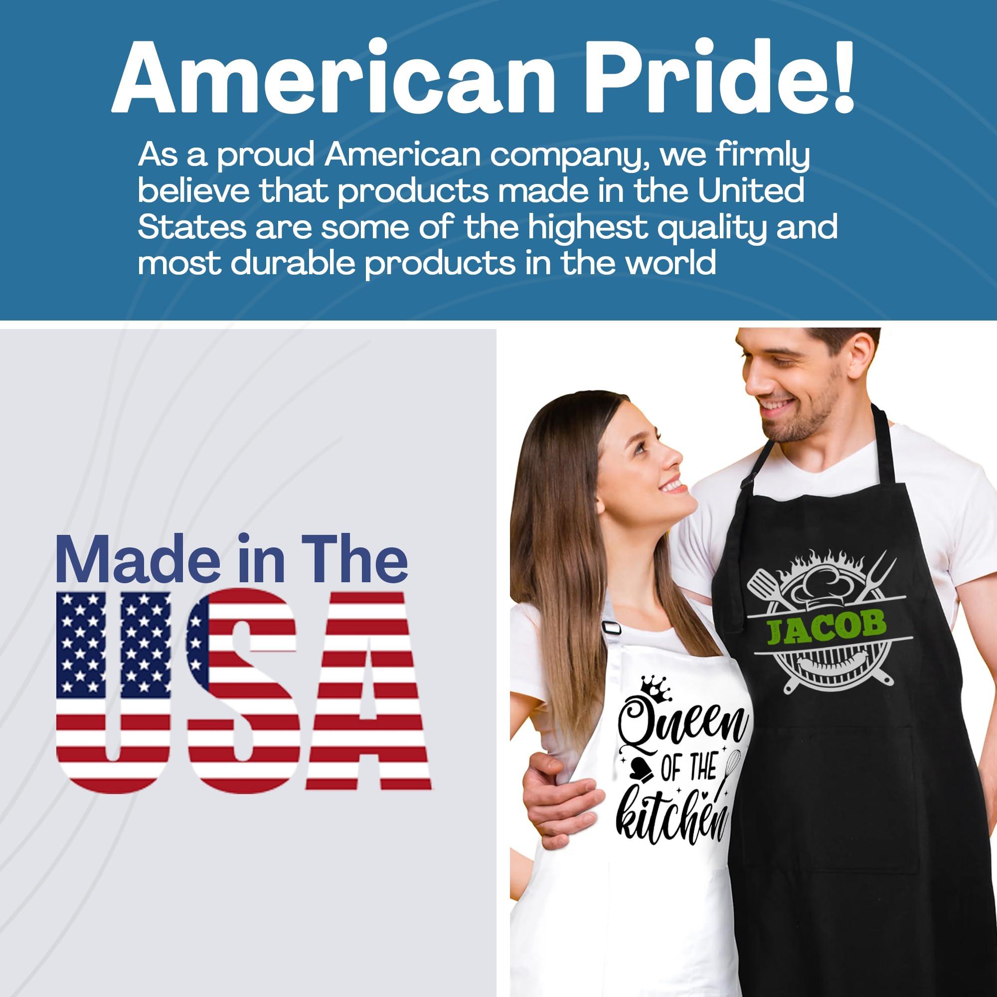 Custom Empire Shop Custom Garden Apron for Men and Women with Custom Name, Personalized Gardening Aprons for Women- Customized Harvest Apron - Garden Apron with Pockets for Men - Personalized Gardening Gift for Mom