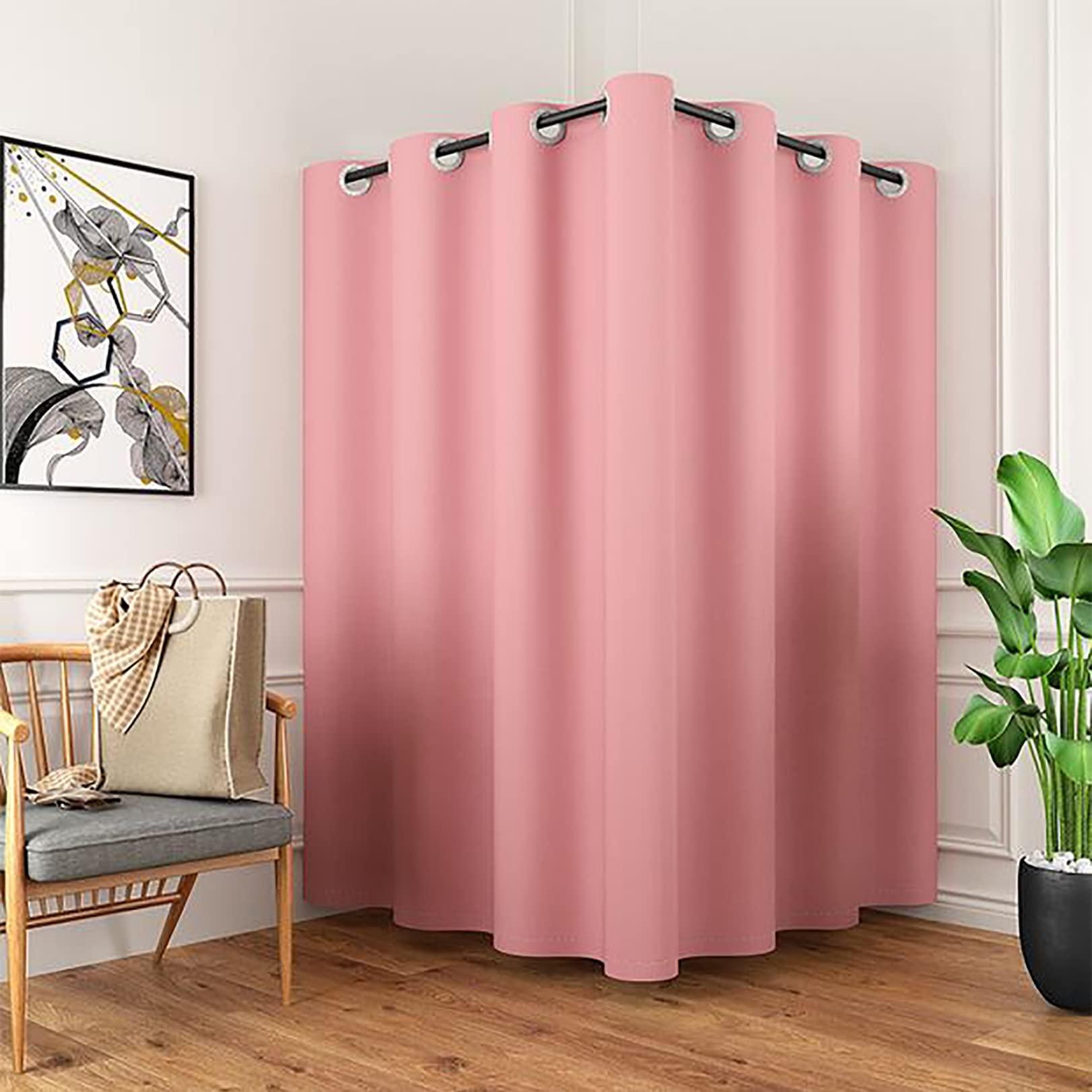 JMCAJIE Clothing Store Fitting Room L-Shaped,for Privacy Protection And Room Divider, Simple Mobile Changing Room, Dressing Room,Wall Mounted,Mall Simple Changing Room And Display Rack, Easy To Install