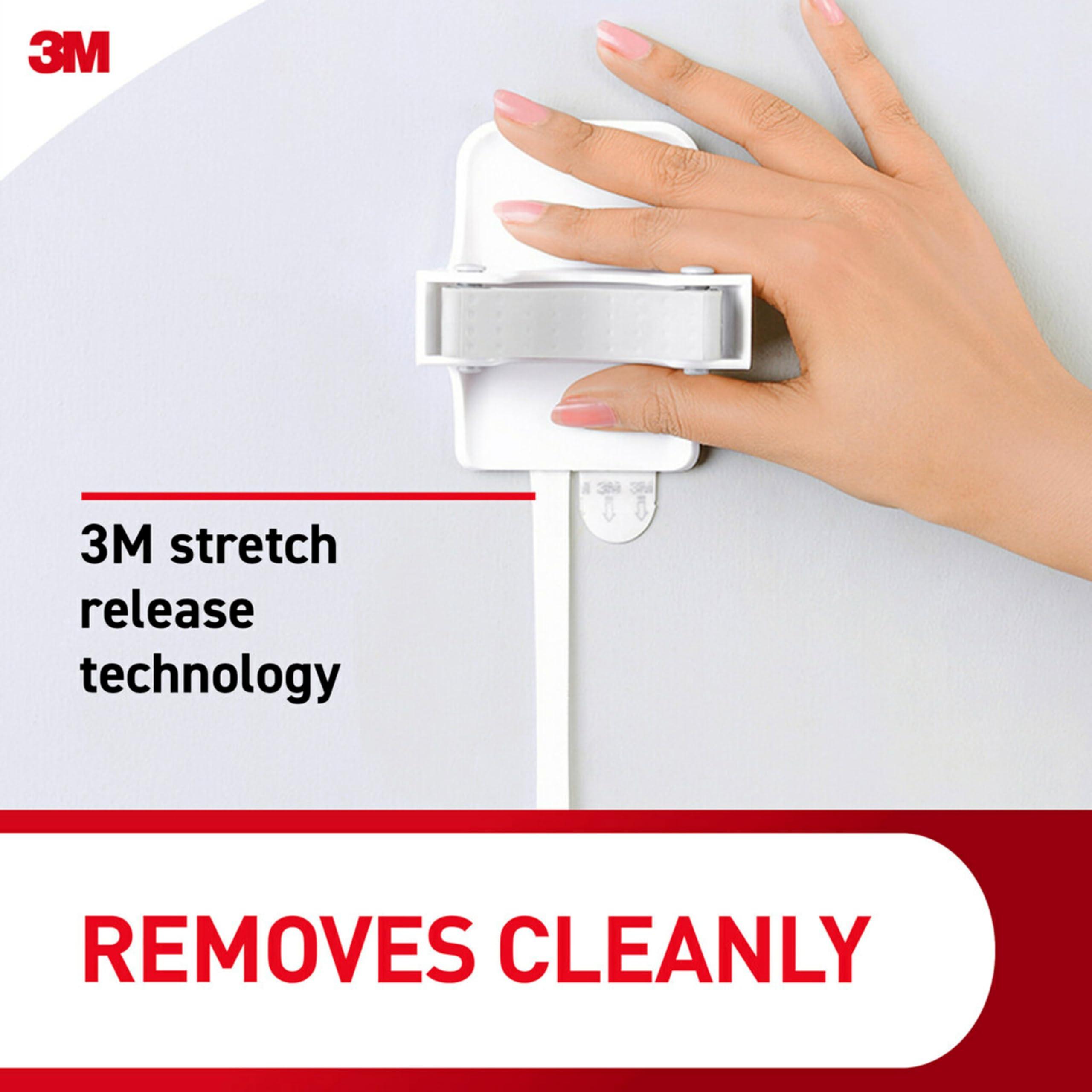 Command Command Broom and Mop Grippers, 3 Hangers and 6 Command Strips, Damage Free Hanging Wall Mount Broom and Mop Holder, Household Cleaning Organizer for Organization and Storage, Holds up to 4 lb