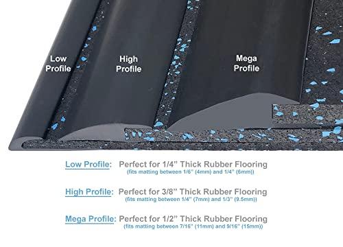 American Floor Mats American Floor Mats Rubber Flooring Beveled Edge Ramps (6 Linear Feet, High Profile)