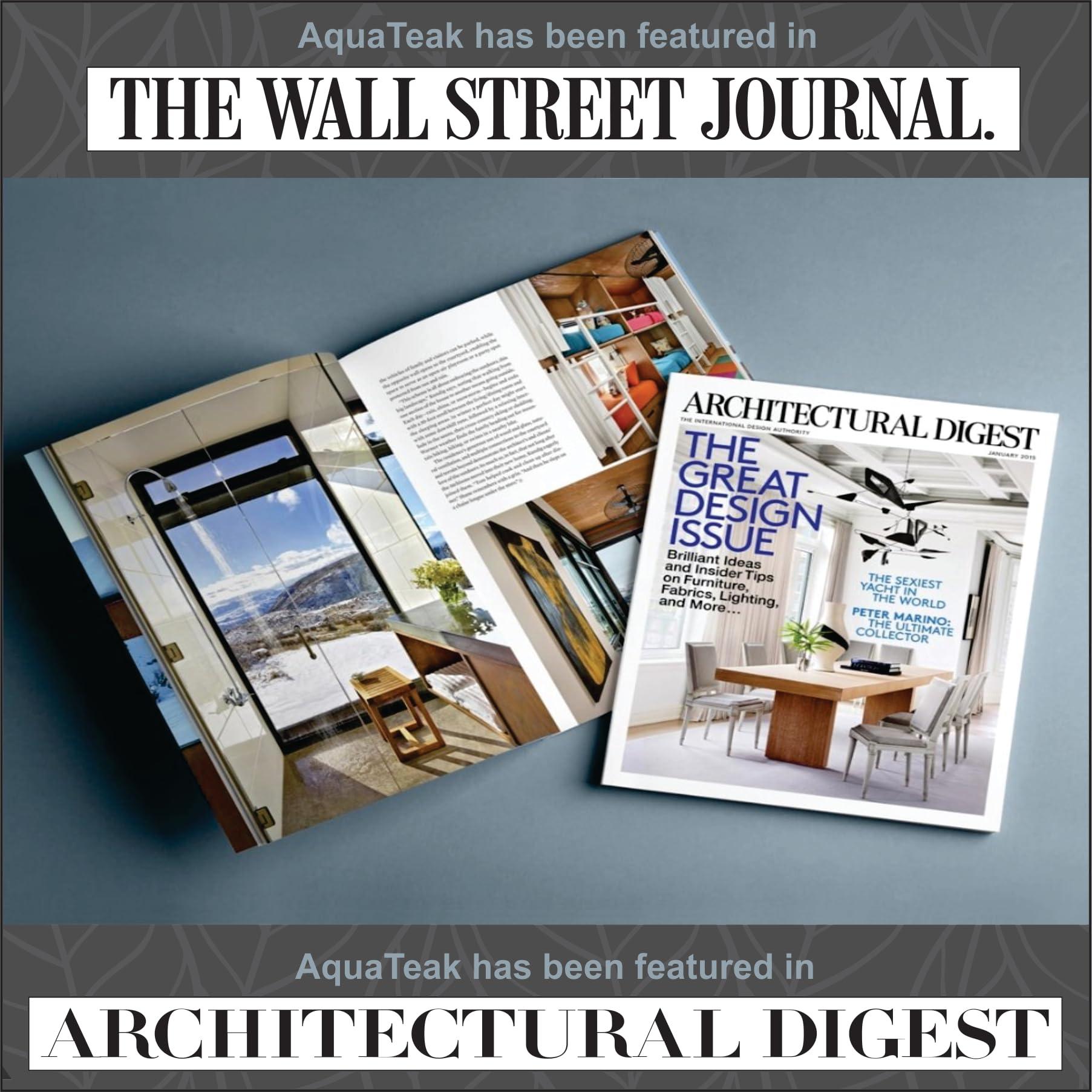 AquaTeak AquaTeak The Original Luxury Yacht Deck Inspired Teak Bath and Shower Mat