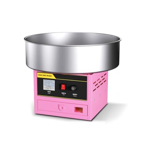 WAOCEO WAOCEO Cotton Candy Machine Commercial Cotton Candy Machine Cotton Sugar Floss Making Machine Stainless Steel Electric DIY Candy Cotton Maker Electric Cotton Candy Machine