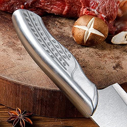GUMMIA Meat Cleaver,Cleaver Knife, 5.5 inch Boning Knife Stainless Steel Chef Knife Serbian Kitchen Knife for Meat Bone Fish Fruit Vegetables Cleaver Butcher Knife