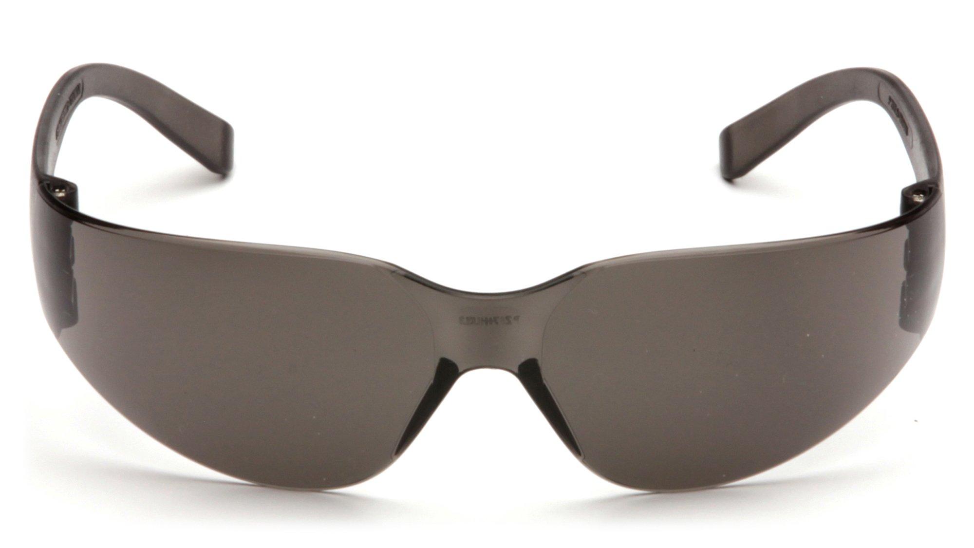 Pyramex Safety Pyramex Mini Intruder Safety Eyewear Clear Frame Gray Lens ANSI Z87+