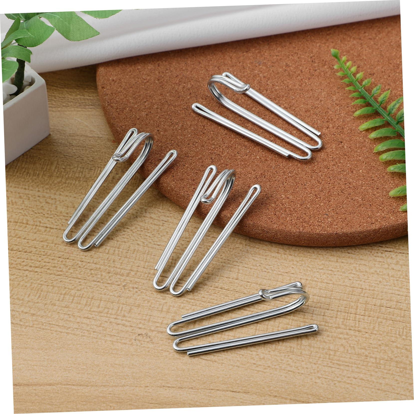 ULTECHNOVO ULTECHNOVO 50pcs Curtain Hook Curtain Hangers Drapery Pins Curtain Rods Hooks Drapery Hooks Curtain Pleat Hooks Curtain Pins for Drapes Curtain Clips Hooks for Curtains Clips for Curtains