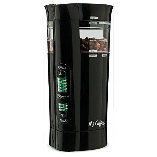 Mr. Coffee Mr. Coffee 12 Cup Electric Coffee Grinder with Multi Settings, Black, 3 Speed - IDS77