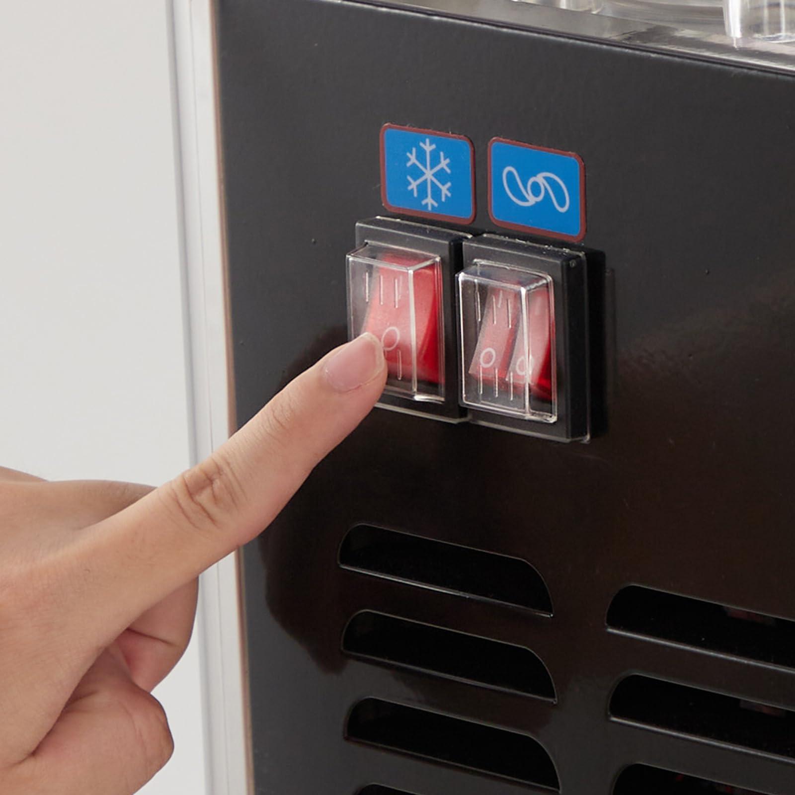 GARVEE Commercial Beverage Dispenser - 2 * 9.6 Gal Stainless Steel Drink Dispenser, Food Grade Commercial Juice Dispenser with Thermostat Control for Cold Drinks, Cafeterias, Hotel Parties