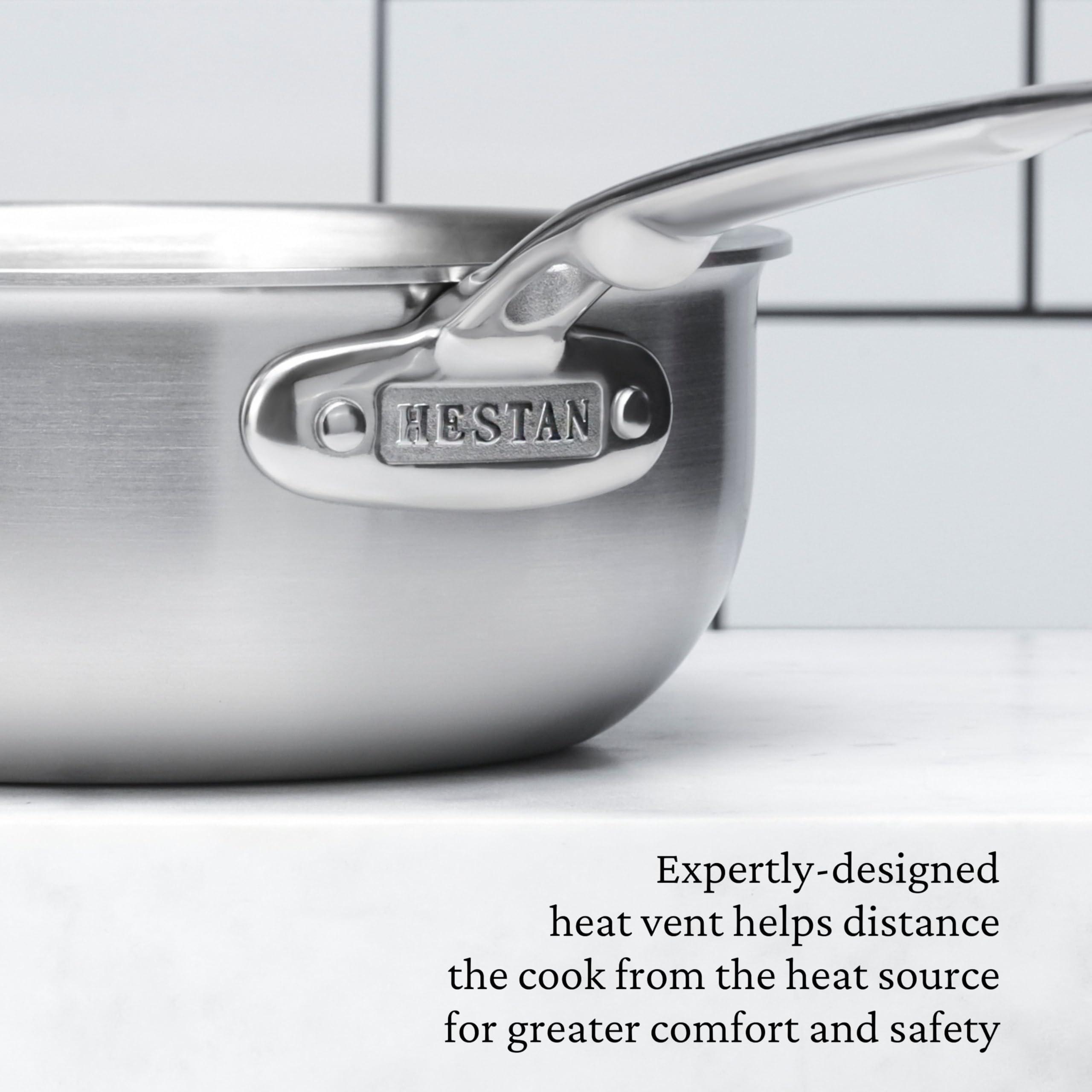 Hestan Thomas Keller Insignia by Hestan - Stainless Steel 2 Quart Saucier, Induction Cooktop Compatible