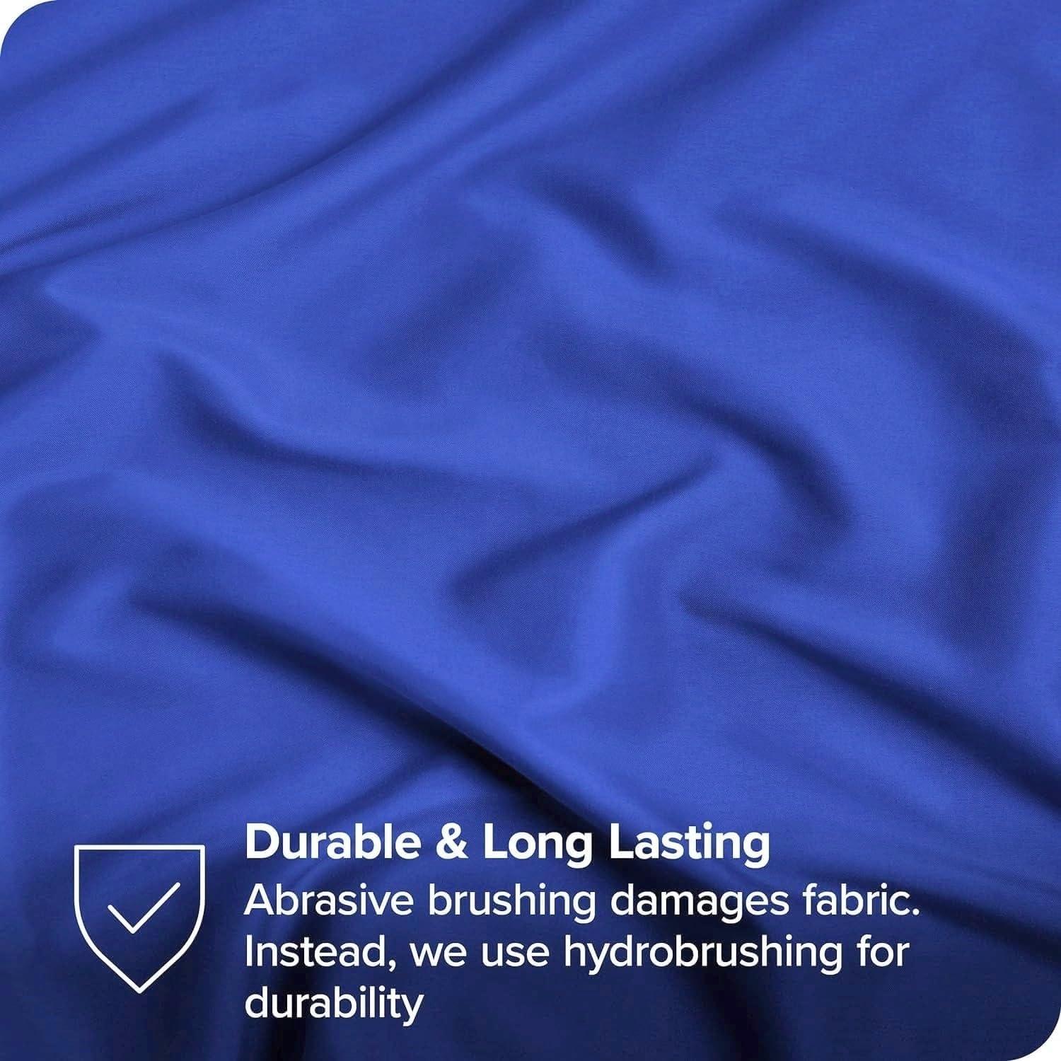 Dhruvi Bedding Dhruvi Bedding Soft 6 Piece Bed Sheets Twin Bed Sheet Set 19 Inches Deep Pocket Egyptian Cotton 1000 Thread Count Soft & Cooling Sheets Sateen Weave Fade & Wrinkle Resistant - Royal Blue