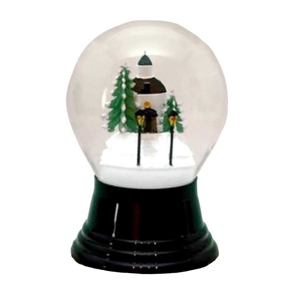 Alexander Taron Importer Perzy Small Austrian Church 3 x 5 Inch Glass Christmas Water Snow Globe