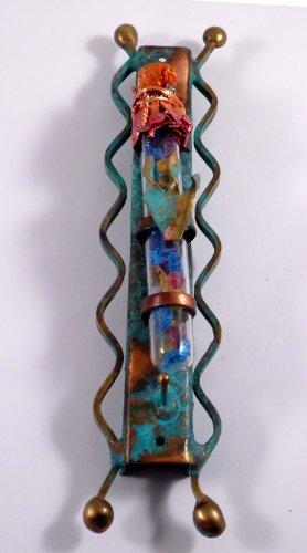 Gary Rosenthal Gary Rosenthal Jewish Wedding Glass Mezuzah with Non Kosher Scroll Gift Boxed