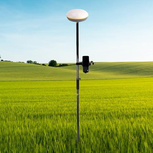 Mountlaser Mountlaser Carbon Fiber 2M 2Section Survey Pole, GPS Rover Rod 6.5FT/2M 2Sections Design for Land Surveying & Engineering RTK GPS/GNSS Accessory Includes Level Vial & Carrying Bags (GLS22-B)