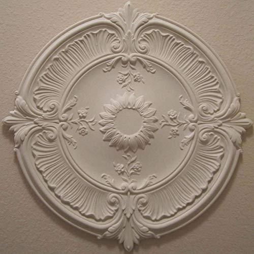 Ekena Millwork Ekena Millwork CM30AT Attica Acanthus Leaf Ceiling Medallion, 30 1/8"OD x 1 1/2"P (Fits Canopies up to 3 1/4"), Factory Primed