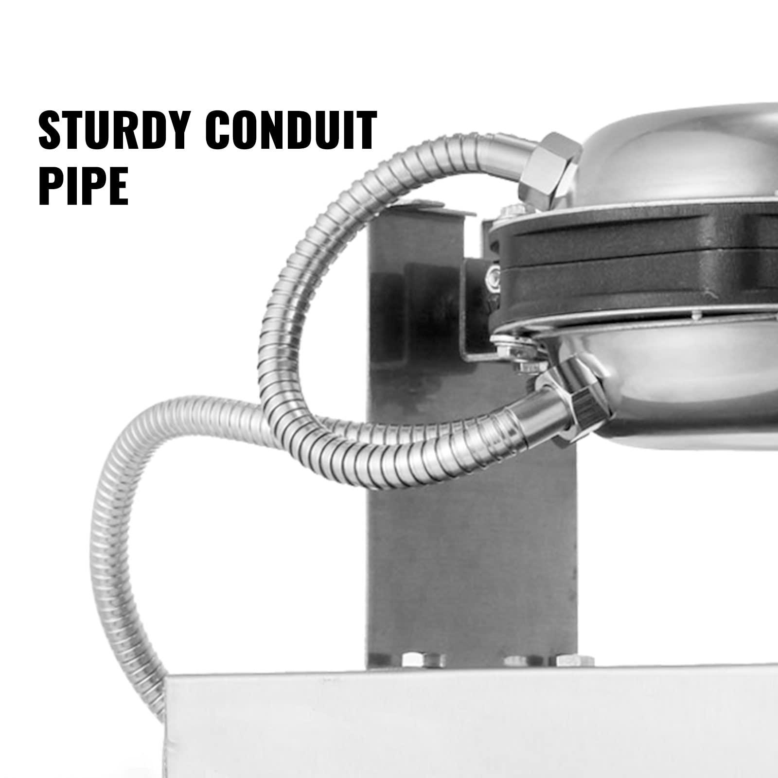 VEVOR VEVOR Commercial Bubble Waffle Maker, 1400W Egg Bubble Puff Iron w/ 180 Rotatable 2 Pans & Wooden Handles, Stainless Steel Baker w/Non-Stick Teflon Coating, 50-250/122-482 Adjustable