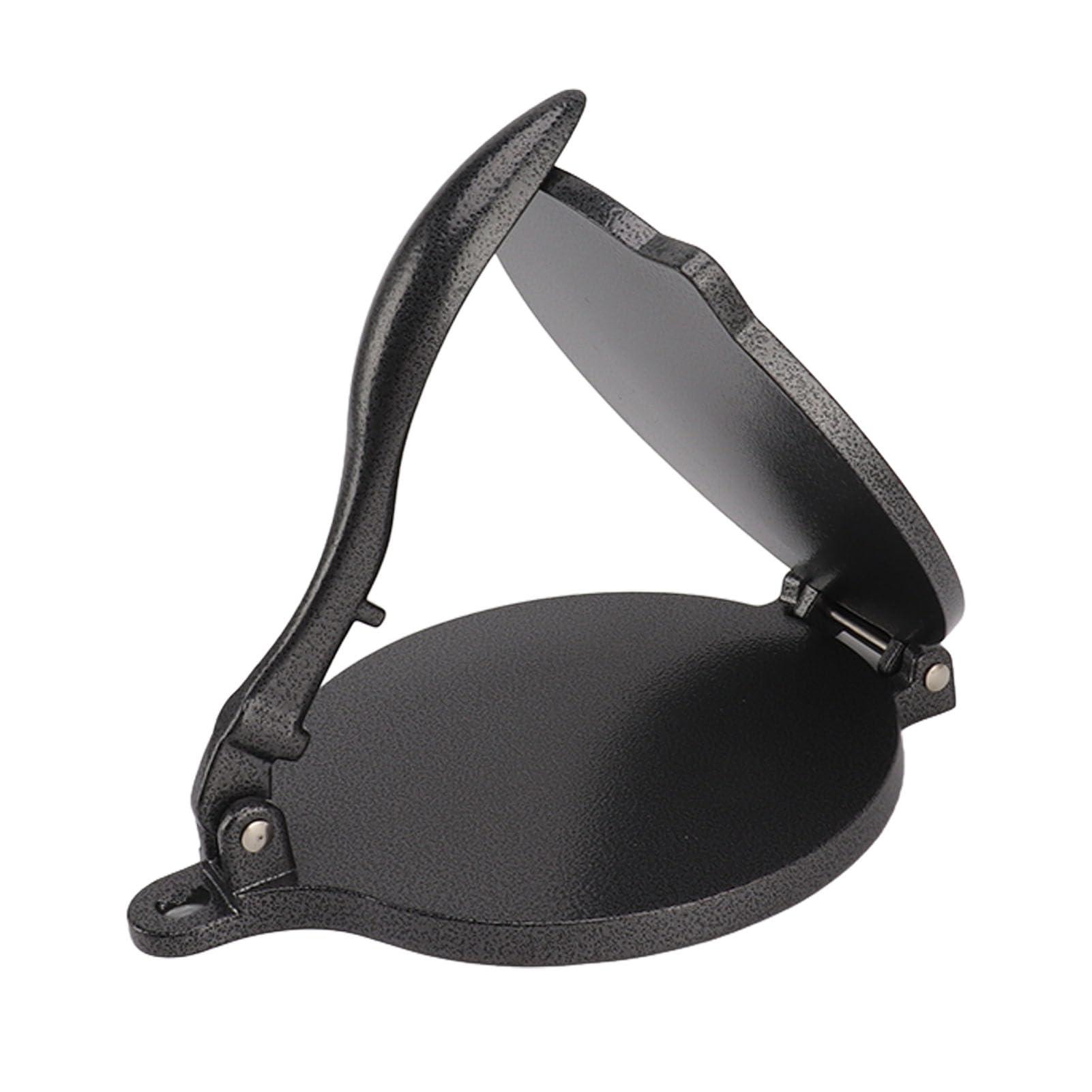 DAUZ Tortilla Press, Multifunctional Roti Maker for Home (20cm Black)