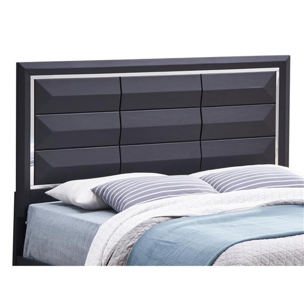 Glory Furniture Glory Furniture Liverpool Contemporary Wood Veneer King Storage Bed in Black